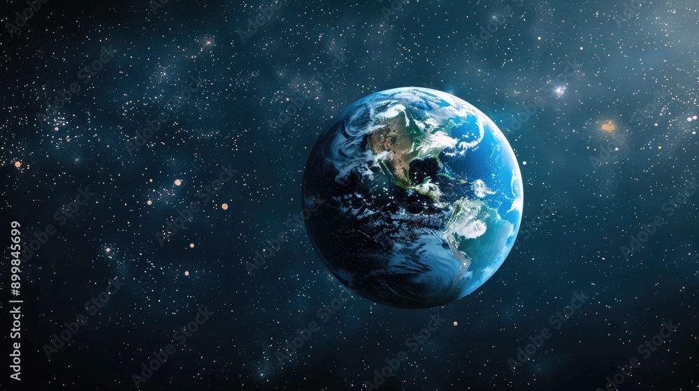 Obraz premium planet earth with internet AI generated