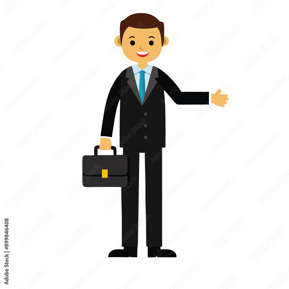 a Businessman, cartoon character in black suit vector silhouette, a Businessman, cartoon character in black suit vector silhouette,