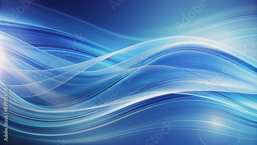 Abstract Blue Waves, Digital Art, Abstract Background, Flowing, Gradient ,blue, abstract