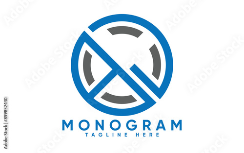 BJ letter creative monogram vector logo design.