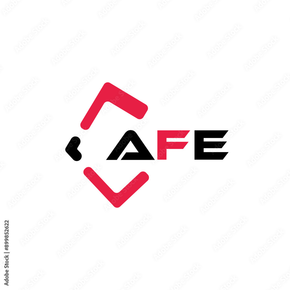 AFE creative minimalist letter logo. AFE unique vector initials alphabet letter logo design