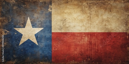Distressed Texas Flag, Vintage, Grunge, Patriotic, American