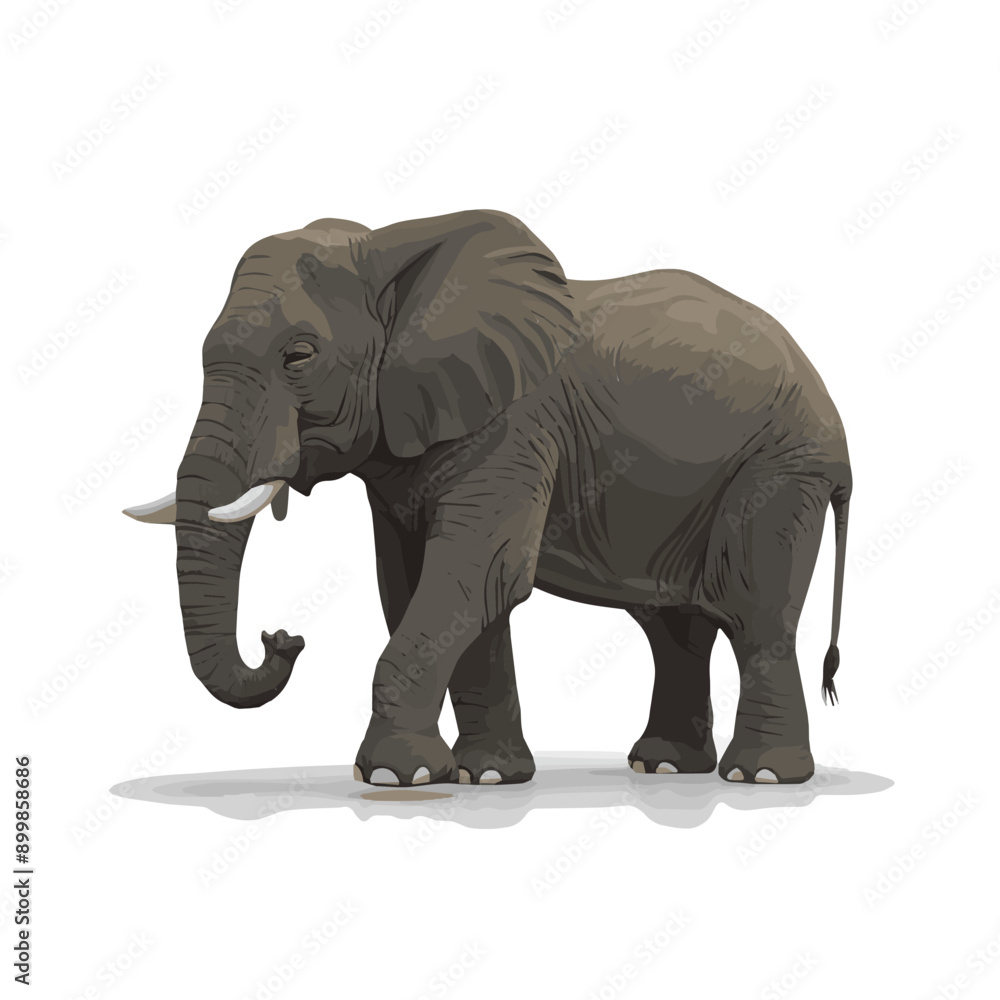 Obraz premium An elephant vector on a white background 2.eps