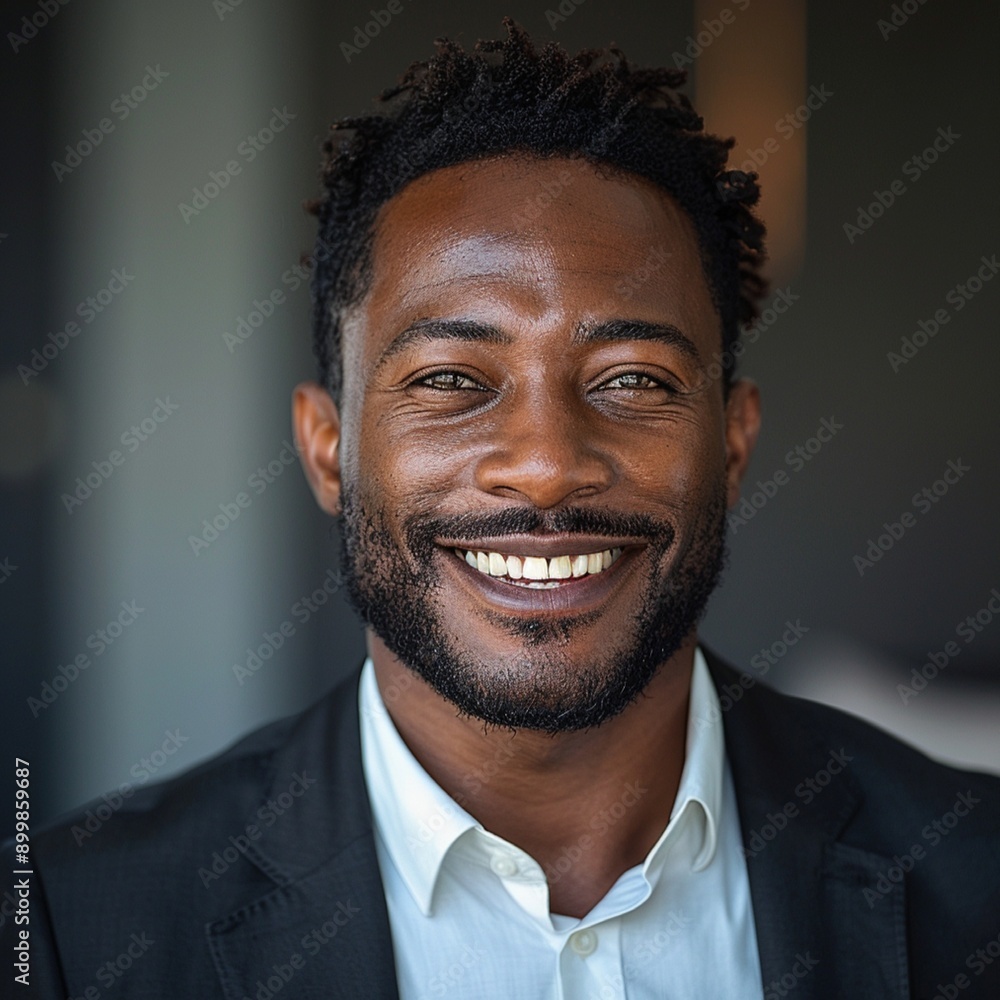portrait of happy smiling professional black man for corporation portrait of happy smiling professional black man for corporation