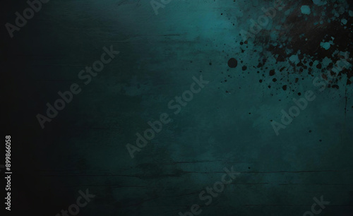 Seamless Glowing green black blue grainy background dark noise texture banner poster backdrop design copy space. Dark matte background with space for design. Toned fabric surface. Template. Empty 