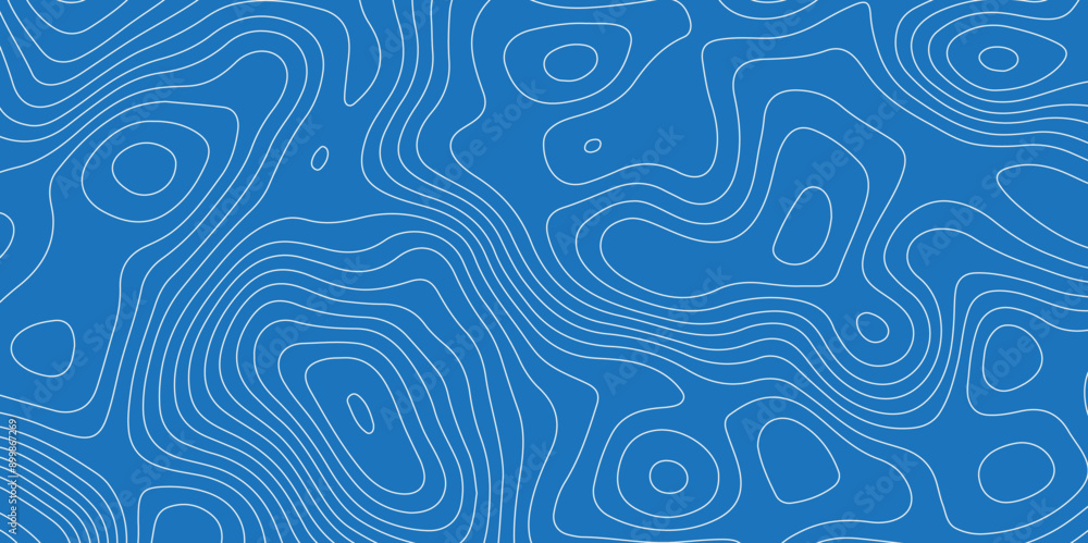 Abstract topographic contour map and geographic mountain relief background design .topography contour map blue wave paper and curve white lines vector background . Abstract topographic contour map and geographic mountain relief background design .topography contour map blue wave paper and curve white lines vector background .