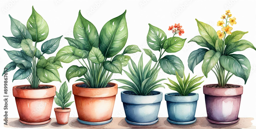 Obraz premium cactus in pots