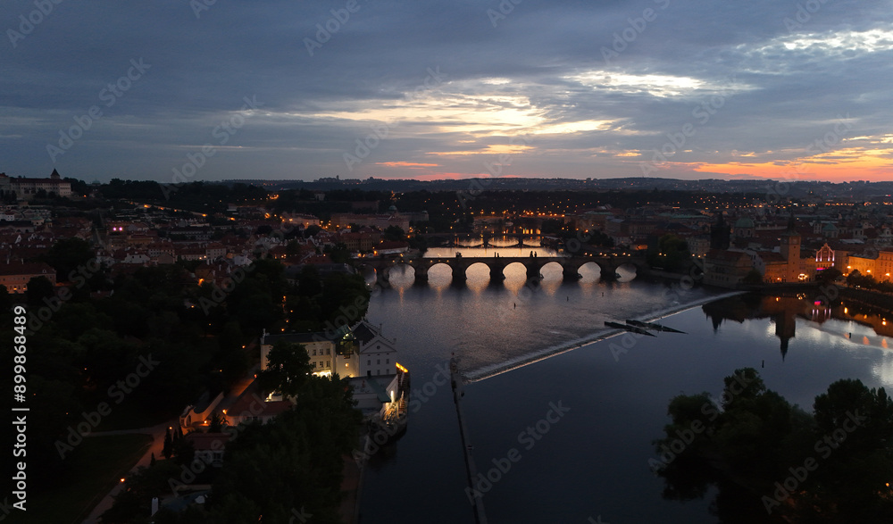 Obraz premium Photo of Prague old town. Prague cityscape . Prague at sunrise. Prague View.