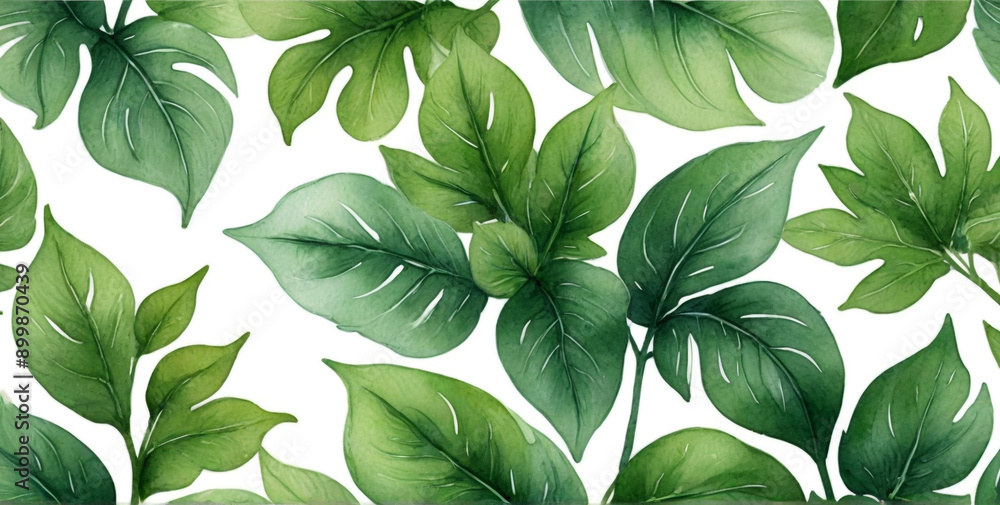 green leaves seamless pattern green leaves seamless pattern