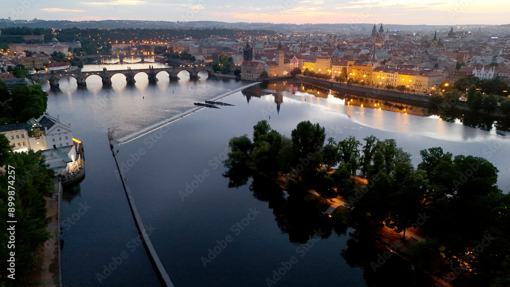 Prague view. Photo of Prague old city and Charles Bridge. Prague at sunrise. Prague view. Photo of Prague old city and Charles Bridge. Prague at sunrise.