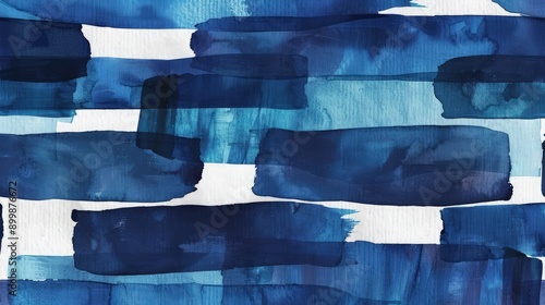 A LinkedIn background featuring deep navy and cerulean watercolor washes, arranged in a sophisticated pattern to convey professionalism and confidence.