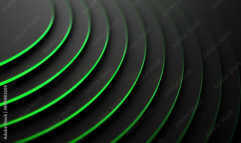 Abstract Green and Black Circular Pattern Abstract Green and Black Circular Pattern