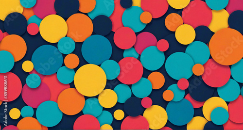 background with colorful circles