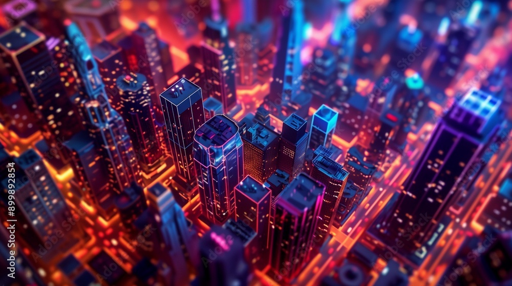 Create a realistic photo of a cyberpunk city at night, with neon-lit skyscrapers providing an illustrative view of futuristic urban life. Create a realistic photo of a cyberpunk city at night, with neon-lit skyscrapers providing an illustrative view of futuristic urban life.