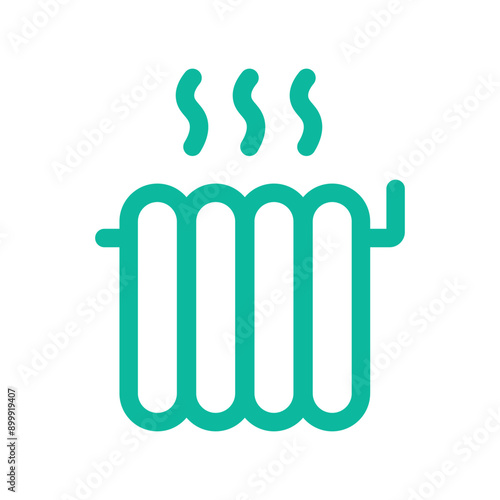 central Heating system isolated vector