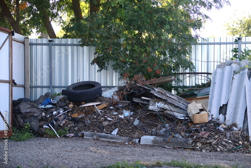 garbage in the garden