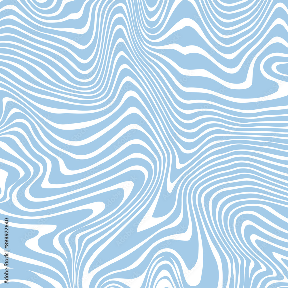 Vector blue wave lines pattern. Abstract illustration waves marbling ...