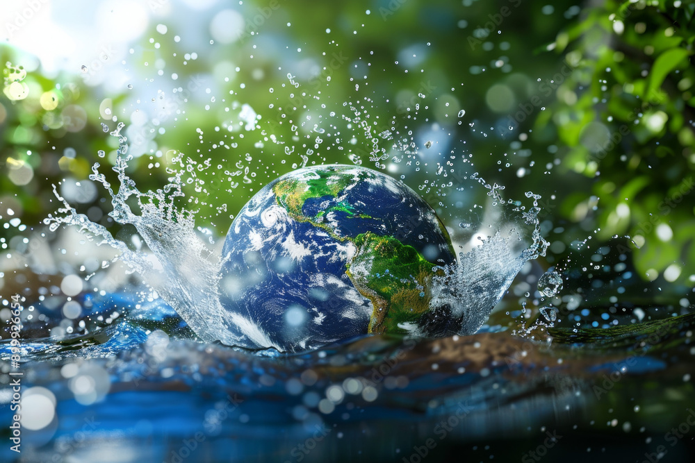 planet Earth, half of the earth is covered with water planet Earth, half of the earth is covered with water