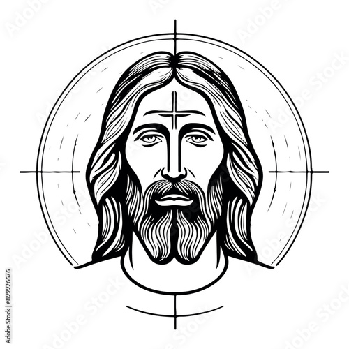 Beautiful and lovely Jesus Christ vector art
