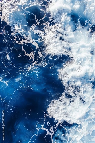 Wallpaper Mural Drone shot of the ocean or sea. Torontodigital.ca