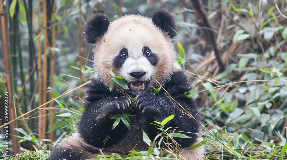 Fototapeta premium Giant Panda (Ailuropoda melanoleuca)
