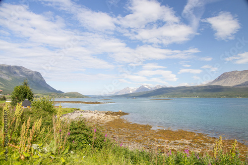 Ulsforden with a view to the Lyng Alps photo