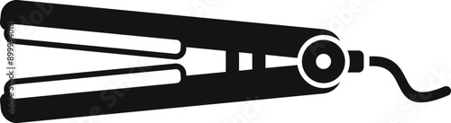 Professional hair straightener icon showing tool for hairdressing