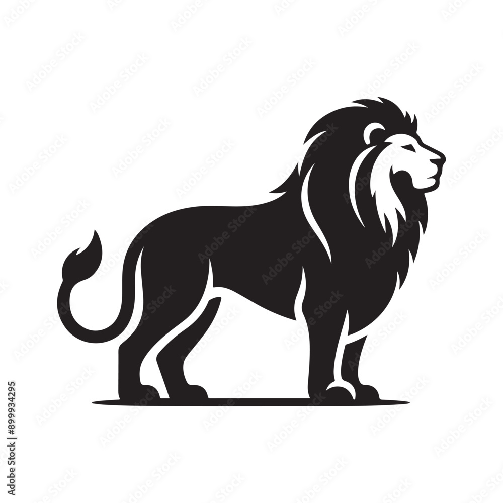Lion silhouette vector illustration Lion silhouette vector illustration