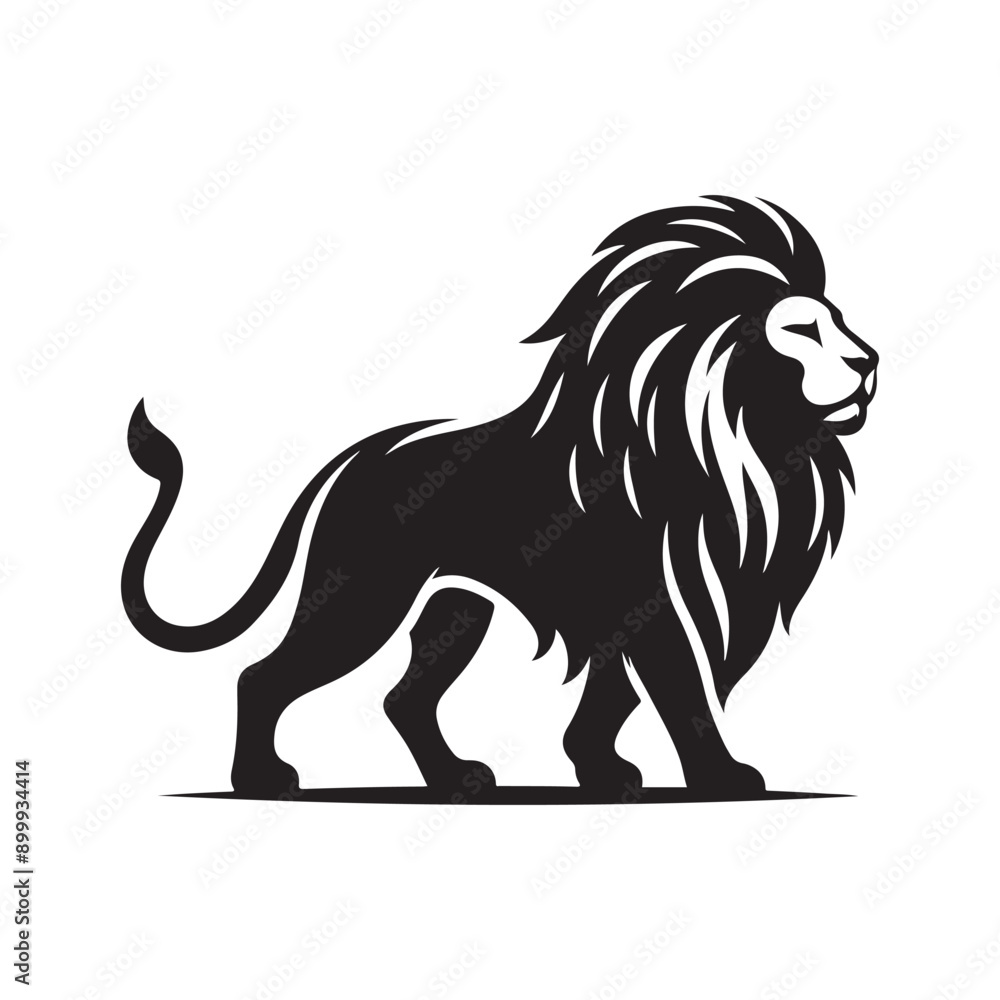 Lion silhouette vector illustration Lion silhouette vector illustration