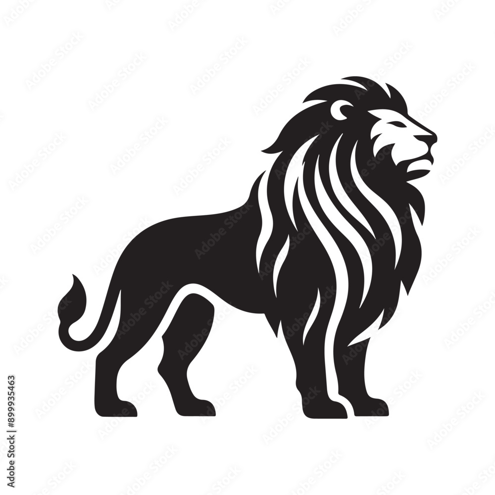 Lion silhouette vector illustration Lion silhouette vector illustration