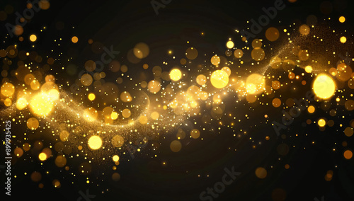 Golden Sparkle Background.