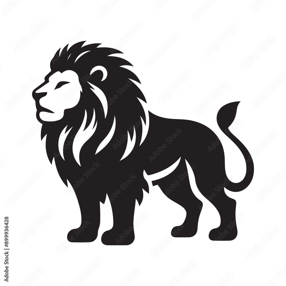 Lion silhouette vector illustration Lion silhouette vector illustration