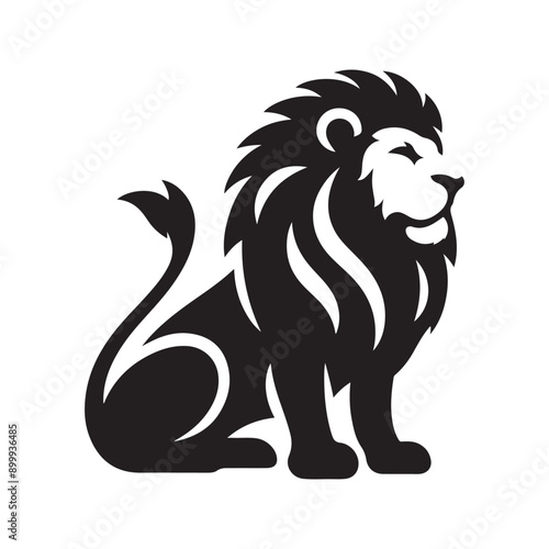 Lion silhouette vector illustration