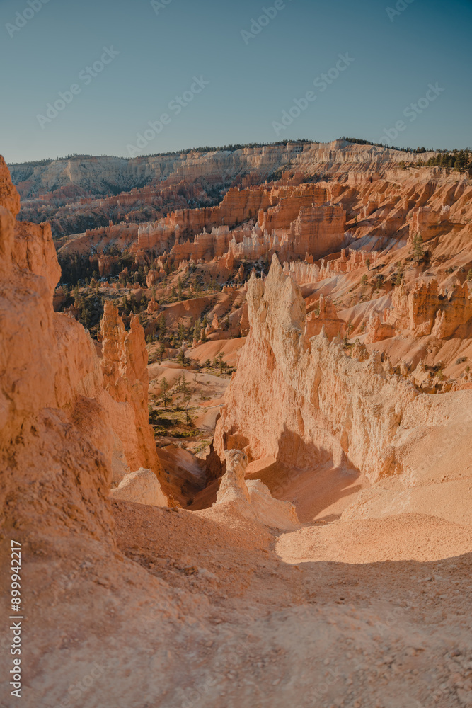The mountainside overlooks Bryce Canyon National Park, Utah. The mountainside overlooks Bryce Canyon National Park, Utah.