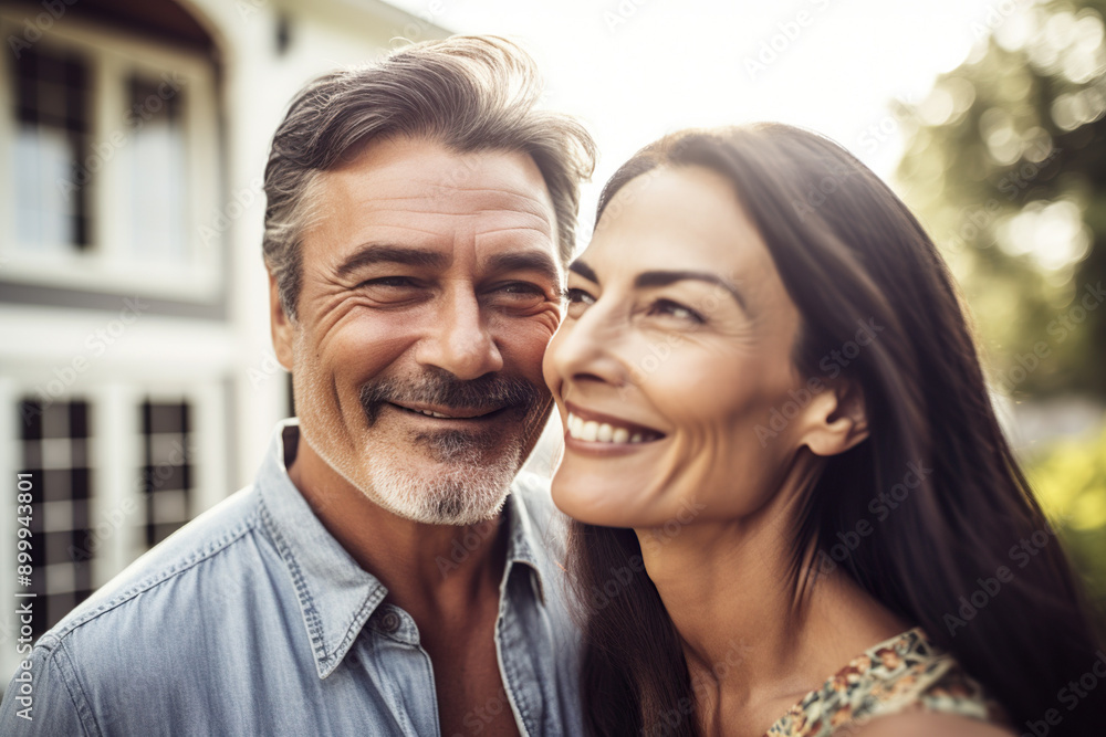 Beautiful Couple Man And Woman Feel Happy Beautiful Couple Man And Woman Feel Happy