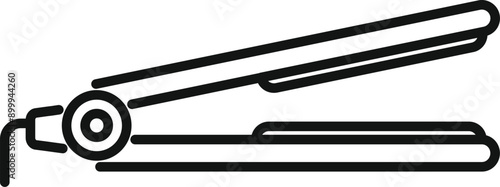 Hair straightener icon in simple style for web, mobile and infographics