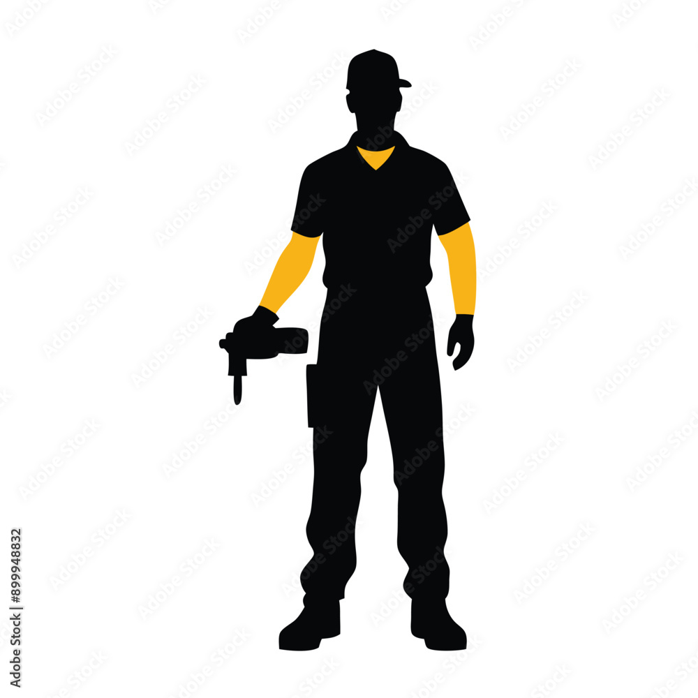a labour worker stand with a machine stylish pose, stand with a drill machine, silhouette, solid color silhouette, isloated white background (35) a labour worker stand with a machine stylish pose, stand with a drill machine, silhouette, solid color silhouette, isloated white background (35)