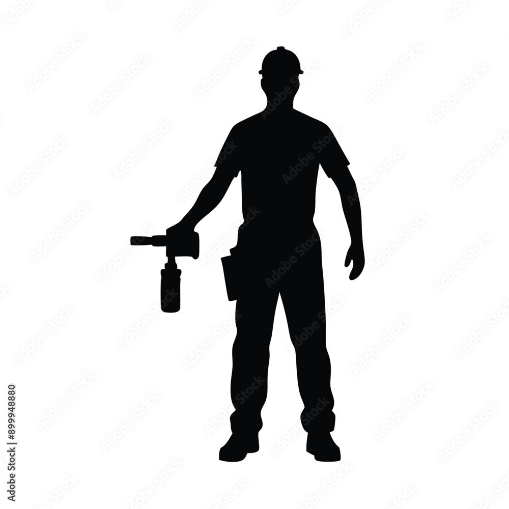 a labour worker stand with a machine stylish pose, stand with a drill machine, silhouette, solid color silhouette, isloated white background (35) a labour worker stand with a machine stylish pose, stand with a drill machine, silhouette, solid color silhouette, isloated white background (35)