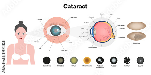 Type cataracts vision disorder problem and vision human anatomy