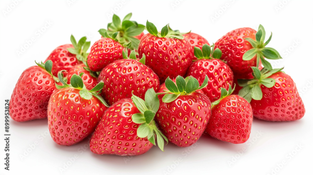 Fresh Strawberries Pile Fresh Strawberries Pile