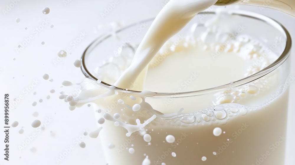 Milk Splash in Glass Milk Splash in Glass