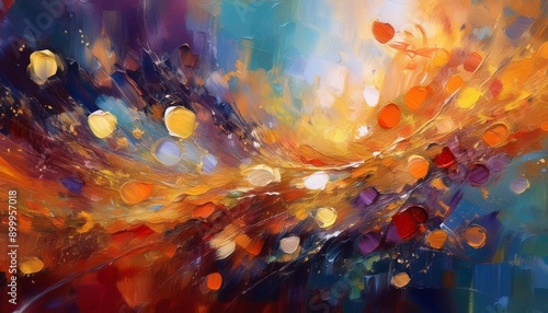 Wallpaper Mural An artistic gentle colorful background painted by a palette knife	 Torontodigital.ca