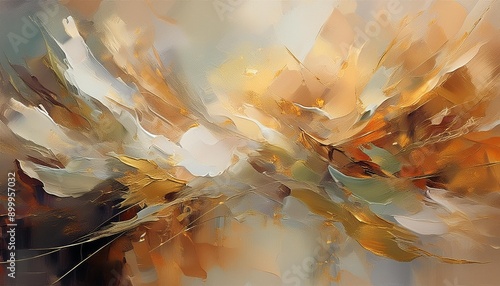 Wallpaper Mural An artistic gentle colorful background painted by a palette knife	 Torontodigital.ca