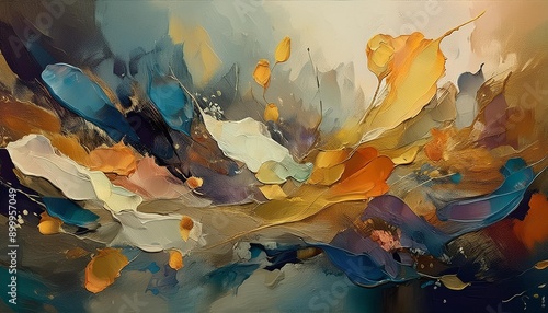 Wallpaper Mural An artistic gentle colorful background painted by a palette knife	 Torontodigital.ca