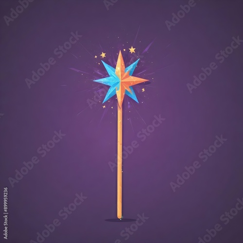 Magic Wand, fantasy for magician and worriors designs for tote bags school bags and kids photo