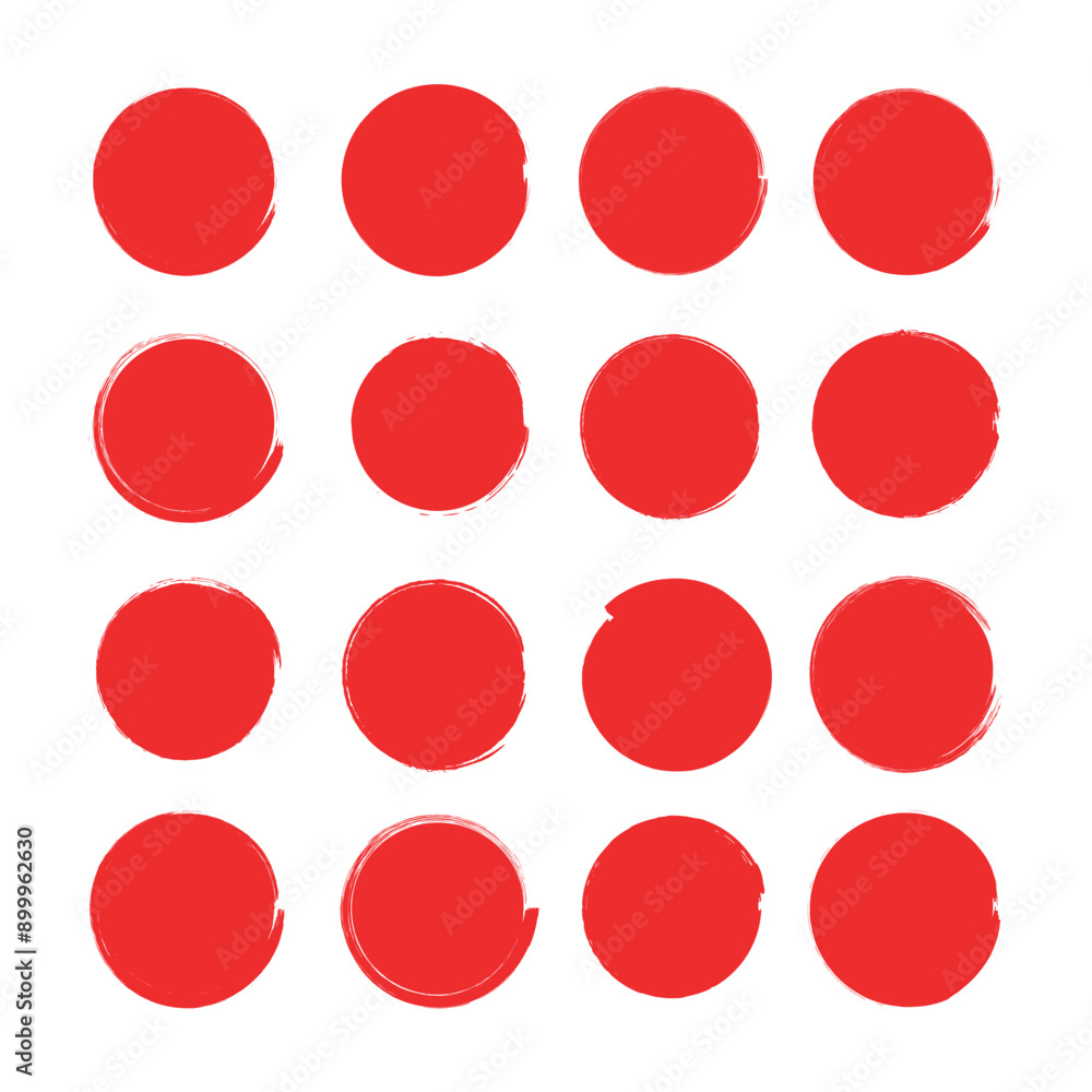 Circle Shape Frame Brush Icon Set Vector Design. Circle Shape Frame Brush Icon Set Vector Design.