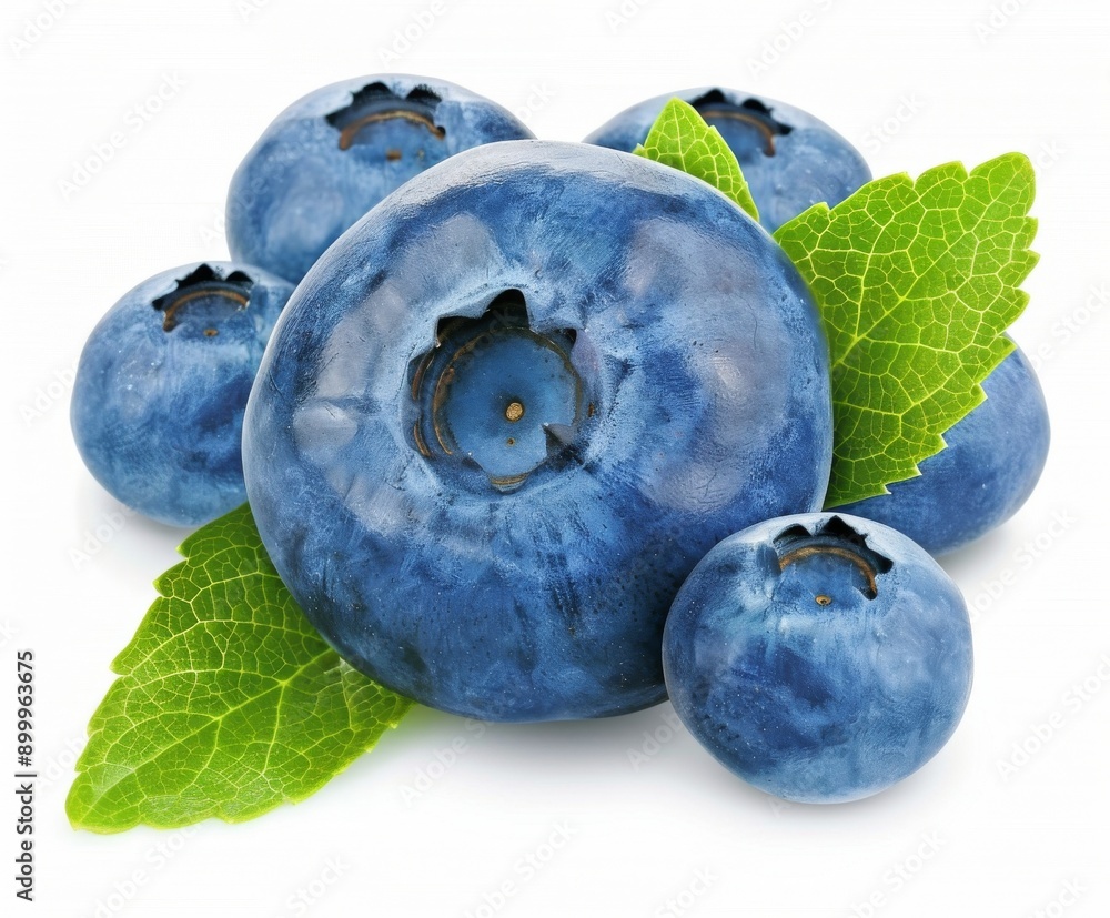 Obraz premium blueberries on a white background