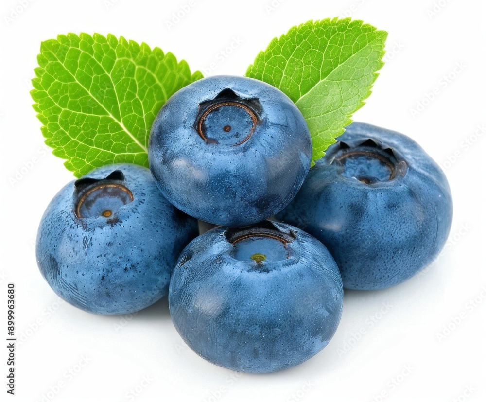 Obraz premium blueberries on a white background