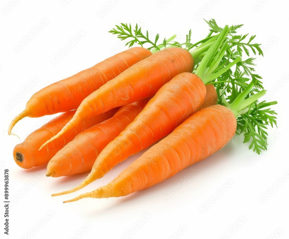 bunch of carrots on a white background bunch of carrots on a white background