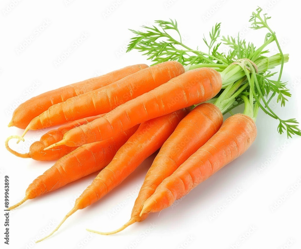 bunch of carrots on a white background bunch of carrots on a white background